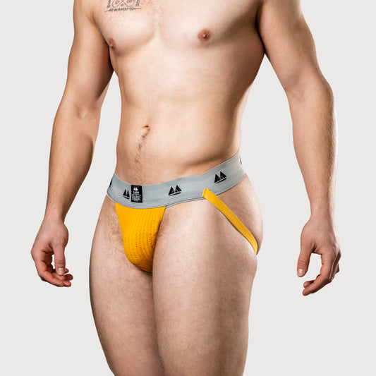 MM Sports Original Edition Swimmer/Jogger Suspensorio 2 inch Multipack 1x Red + 1x Yellow + 1x Blue