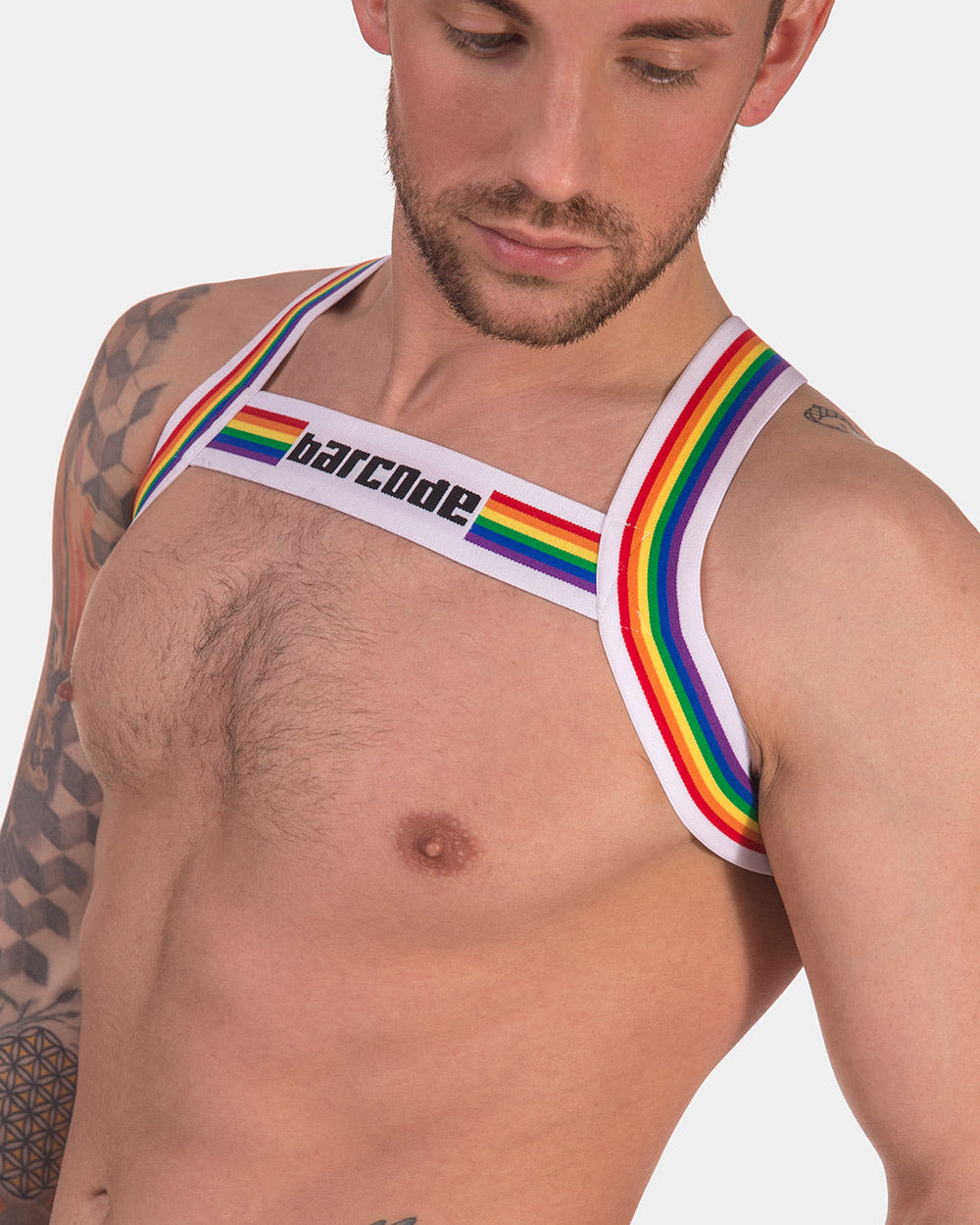 Barcode Berlin Multipack Backless Brief Pride Royal + Pride Harness White