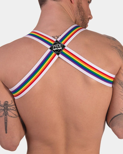 Barcode Berlin Multipack Backless Brief Pride Royal + Pride Harness White